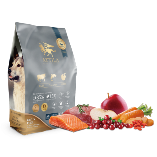 ATTILA 阿提拉狗糧 Beef & Salmon & Apple 黑牛+鮭魚+蘋果 2kg 無穀全齡狗糧 (LA2200) 訂貨需時2-3天